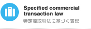 Specified commercial transaction law